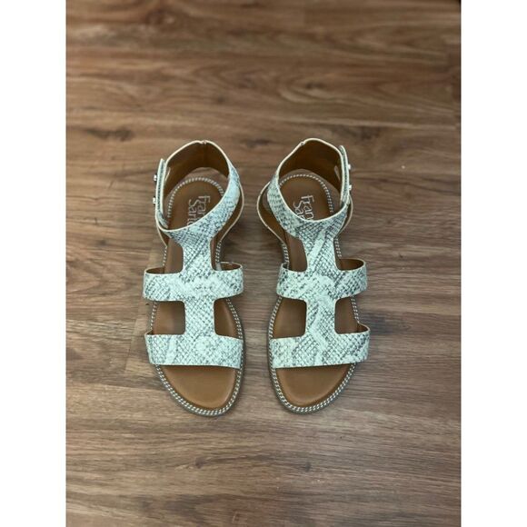 FRANCO SARTO Genevia Snakeskin Embossed Sandal Womens Size 5M Gladiator - Picture 2 of 9